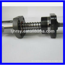 Ball screw with nuts and support bearing